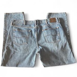 Lee regular fit men’s denim straight leg boot cut jeans